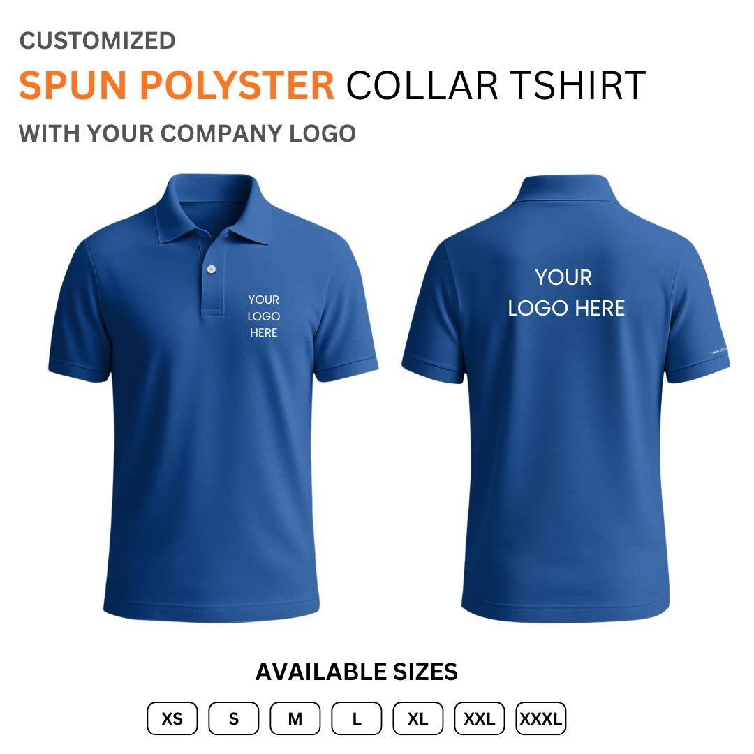 Unisex Polo Neck T-Shirt – Spun Polyester Honeycomb | Textured Fabric