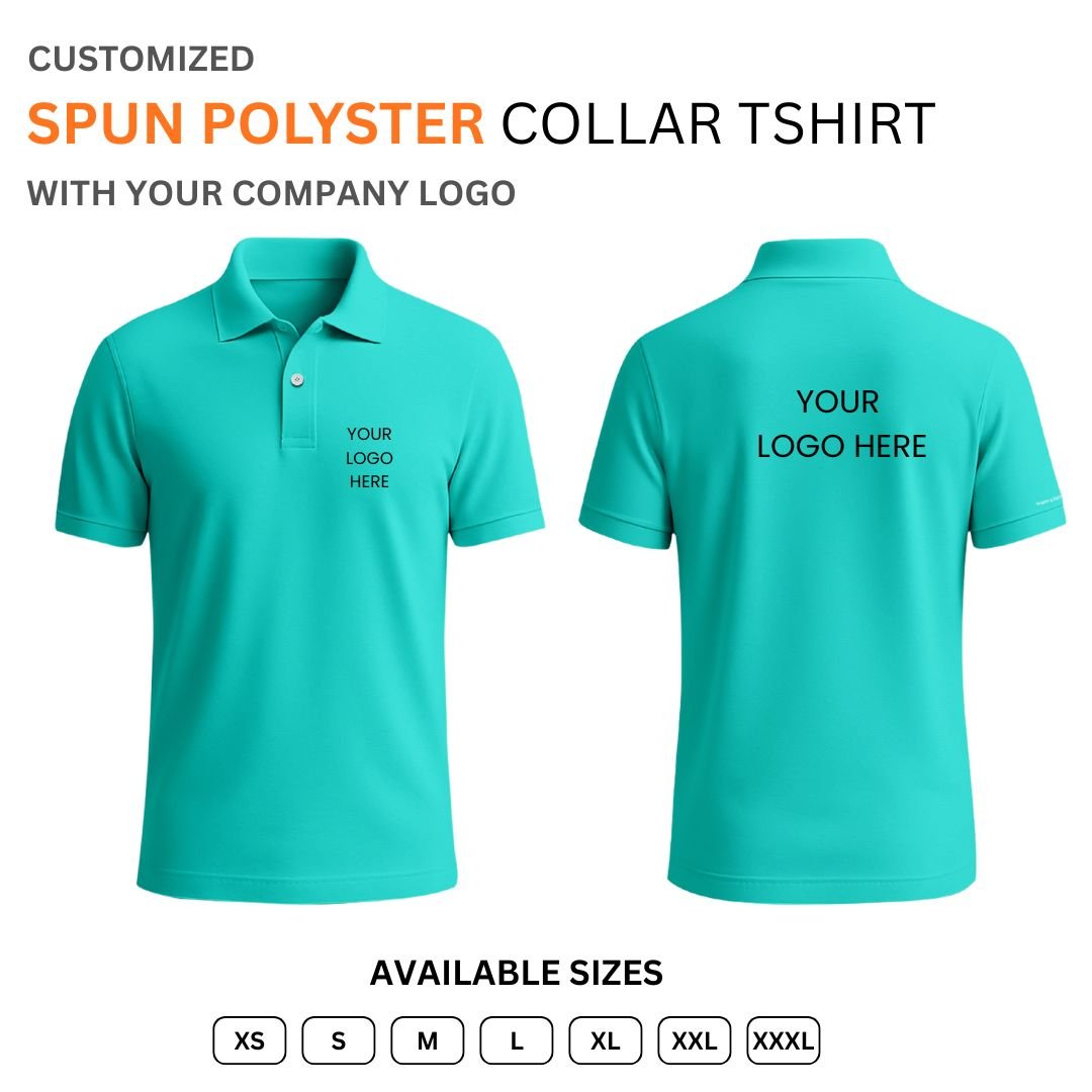 Unisex Polo T-Shirt – Spun Polyester 200 GSM | Heavy Duty Fabric